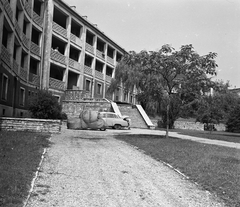 Magyarország, Budapest XX., a Téglagyár tér 7., 8., 9. és 10. számú ház hátsó homlokzata a Zamárdi utca felől., 1970, FŐMTERV, Domonkos Endre, Budapest, Fortepan #252802