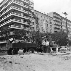 Magyarország, Budapest II., Bem rakpart a Csalogány utcánál, a szentendrei HÉV Batthyány térre történő bevezetésekor., 1970, FŐMTERV, Domonkos Endre, Budapest, Fortepan #252805