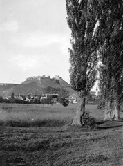 Hungary, Sümeg, 1922, Fortepan, church, landscape, alley, castle, Fortepan #25289