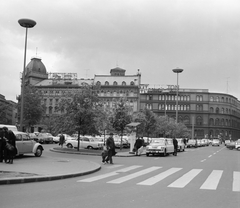 Magyarország, Budapest VIII., Blaha Lujza tér, szemben a József körút Rákóczi út Népszínház utca közötti épületsora látható., 1971, FŐMTERV, Domonkos Endre, Budapest, Fortepan #252925