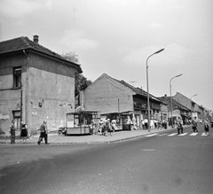 Magyarország, Budapest XX., a Kossuth Lajos utca Petőfi utca - Szent Erzsébet tér közötti szakasza., 1971, FŐMTERV, Domonkos Endre, Budapest, Fortepan #252980