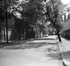 Magyarország, Budapest XX., Patak utca a János (Ságvári Endre) utca felől a Koch Róbert utca felé nézve., 1971, FŐMTERV, Domonkos Endre, Budapest, Fortepan #253000