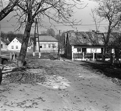 Magyarország, Budapest III., Honvéd utca, a híd után a Kőbánya utca, távolabb az Iskola utca házsora., 1971, FŐMTERV, Domonkos Endre, Budapest, Fortepan #253085