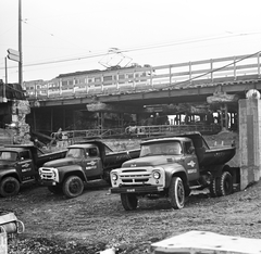 Magyarország, Budapest II., a Margit híd, budai hídfő megállóhely építése, a szentendrei HÉV Batthyány térre történő bevezetésekor., 1971, FŐMTERV, Domonkos Endre, Budapest, Fortepan #253094