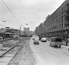 Magyarország, Budapest I.,Budapest XII., Alkotás utca, balra az átépítés alatt álló Déli pályaudvar., 1972, FŐMTERV, Domonkos Endre, Budapest, Fortepan #253161