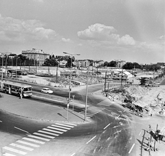 Hungary, Budapest XIV., a felvétel a Millenniumi Földalatti Vasút útvonalának meghosszabbításakor készült. A kéreg alatti új alagút, a Mexikói úti végállomás és járműtelep építkezése., 1972, FŐMTERV, Budapest, Fortepan #253179