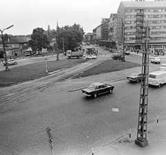 Hungary, Budapest X., kilátás a Kőbánya alsó vasútállomástól a Liget (Zalka Máté) tér és a Kőrösi Csoma Sándor sétány (Kőrösi Csoma Sándor út) felé., 1972, FŐMTERV, Budapest, Fortepan #253203