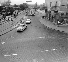 Hungary, Budapest X., kilátás a Kőbánya alsó vasútállomástól a Mázsa tér és a Bihari út felé, jobbra a Kőbányai út., 1972, FŐMTERV, Budapest, Fortepan #253207