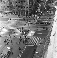 Hungary, Budapest VIII., Népszínház utca, kilátás a József körút és a Balaha Lujza tér felé., 1972, FŐMTERV, Budapest, Fortepan #253237