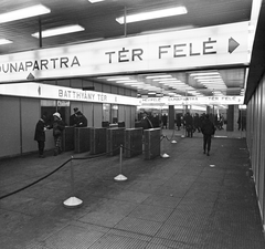 Magyarország, Budapest I., Batthyány téri aluljáró, a metró utascsarnoka., 1972, FŐMTERV, Domonkos Endre, Budapest, Fortepan #253310