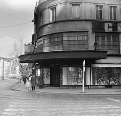 Magyarország, Budapest IX., Kálvin téri Áruház a Kálvin tér - Lónyay (Szamuely) utca sarkán., 1973, FŐMTERV, Domonkos Endre, Budapest, Fortepan #253345