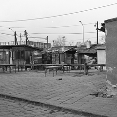 Magyarország, Budapest VIII., piac a Kerepesi út - Hungária körút kereszteződésnél. Háttérben a metró épülete., 1973, FŐMTERV, Domonkos Endre, Budapest, Fortepan #253447