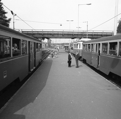 Magyarország, Budapest IX., Soroksári út, a Ráckevei HÉV végállomása a Kvassay úti kereszteződésnél., 1974, FŐMTERV, Domonkos Endre, Budapest, Fortepan #253516