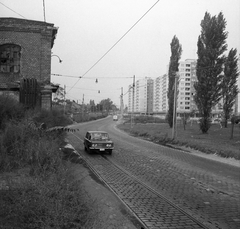 Magyarország, Óbuda, Budapest III., Bécsi út a Váradi utcától a Farkastorki út felé nézve., 1975, FŐMTERV, Domonkos Endre, Budapest, Polski Fiat 125p, Fortepan #253621