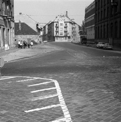 Magyarország, Óbuda, Budapest III., Lajos utca, szemben balra a Fényes Adolf utca torkolata., 1975, FŐMTERV, Domonkos Endre, Budapest, Fortepan #253627