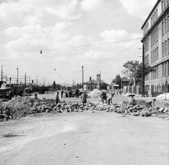 Hungary, Budapest IX., a Soroksári út - Illatos út sarkán az elemi iskola (később művészeti szakgimnázium)., 1976, FŐMTERV, Budapest, Fortepan #253692