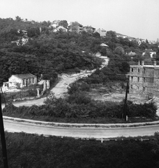 Hungary, Budapest II., az Ördögárok partja a Pasaréti útnál, szemben a Páfrányliget utca. A felvétel a Hűvösvölgyi villamos vonala mellől készült., 1976, FŐMTERV, Budapest, Fortepan #253709