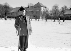 Magyarország, Budapest XII., Konkoly Thege Miklós út a Normafánál, háttérben a Normafa panzió., 1937, Fortepan, Budapest, Fortepan #25372