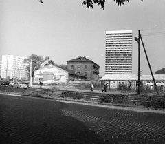 Hungary, Budapest XIII., Róbert Károly körút, szemben a Váci úti SZOT irodaház (később Nyugdíjfolyósító)., 1978, FŐMTERV, Budapest, Fortepan #253798