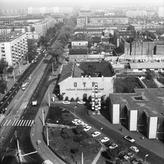 Hungary, Budapest XIII., rálátás a Vízművek székházából a Váci út - Dózsa György út sarokra, parkoló a Volga szálló előtt., 1978, FŐMTERV, Budapest, Fortepan #253803