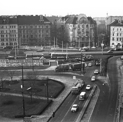 Hungary, Budapest IX., rálátás a Borásos térre és a Petőfi híd pesti hídfőjére., 1979, FŐMTERV, Budapest, Fortepan #253824