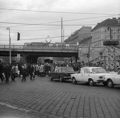 Hungary, Budapest IX., Boráros tér, a Petőfi híd pesti hídfőjén túl a Közraktár utca., 1979, FŐMTERV, Budapest, Fortepan #253834