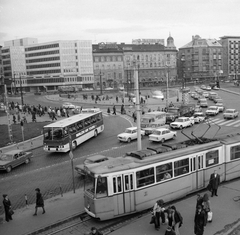 Hungary, Budapest IX., Boráros tér, a Petőfi híd pesti hídfőjétől az Angyal utca - Liliom utca közötti háztőmb felé nézve., 1979, FŐMTERV, Budapest, Fortepan #253835