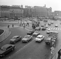 Hungary, Budapest IX., Boráros tér, a Petőfi híd pesti hídfőjétől a Liliom utca - Tinódi utca közötti háztőmb felé nézve., 1979, FŐMTERV, Budapest, Fortepan #253839