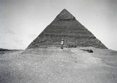 1913, Kriszt Béla, Best of, desert, pyramid, Fortepan #254025