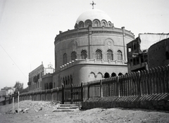 1913, Kriszt Béla, church, fence, dome, Fortepan #254035