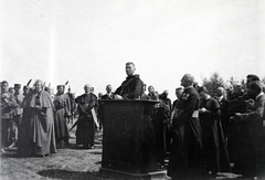 1919, Kriszt Béla, field mass, priest, votary, Fortepan #254157