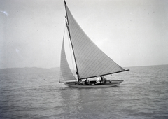 1919, Kriszt Béla, sailboat, lake, ship, summer, water, Lake Balaton, Fortepan #254160