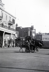 Egyiptom, Kairó, Al Khazendar tér, balra a Hotel Bristol., 1913, Kriszt Béla, Fortepan #254254