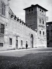 Olaszország, Udine, Via Antonio Zanon, Santa Maria torony., 1918, Kriszt Béla, Fortepan #254318