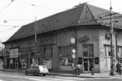 Hungary, Budapest IV., István (Bajcsy-Zsilinszky) út az Árpád út kereszteződésénél, balra a József Attila utca torkolata., 1982, Otruba Ferenc és Zoltán, buffet, Röltex-brand, auto detailing, taxicab, Lada 1200 estate, Budapest, Fortepan #254663