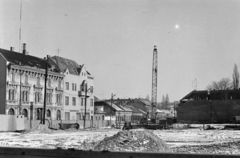 Magyarország, Budapest IV., bal szélen az Árpád út 40-es és 42-es számú ház a Temesvári utca irányából nézve., 1986, Otruba Ferenc és Zoltán, Budapest, Fortepan #254672