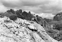 Olaszország, Dolomitok, Nuvolau csúcs., 1935, SZF, Fortepan #25490