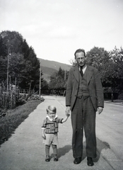 Switzerland, 1938, Ungváry Rudolf, kid, hold hands, Fortepan #255093