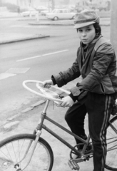 1980, Bojár Sándor, steering wheel, bicycle, Fortepan #255327