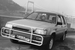 1983, Bojár Sándor, Toyota-márka, híd, rendszám, Fortepan #255433