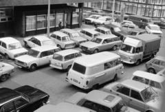 Magyarország, Budapest VII., Madách Imre út - Rumbach Sebestyén utca sarok., 1988, Bojár Sándor, rendszám, Trabant 601, Barkas-márka, Budapest, Ford Granada, Lada Samara, Fortepan #255507