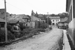 Románia,Erdély, Székelyudvarhely, Iskola utca (strada Scolii) a Rózsa utca (strada Rozei) felé nézve,, 1965, Kálnoki Kis Sándor, utcakép, Fortepan #255842