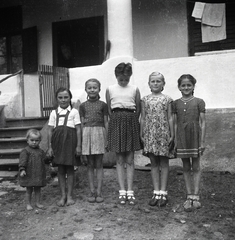 1960, Kálnoki Kis Sándor, poverty, height chart, porch, Fortepan #255979