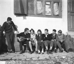 1960, Kálnoki Kis Sándor, youth, guitar, Fortepan #255981