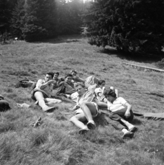 1960, Kálnoki Kis Sándor, youth, lie in the grass, Fortepan #255983