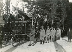 Hungary, Budapest VIII., Fiumei úti Nemzeti Sírkert (Kerepesi temető), Stadniczky László gróf temetése., 1915, Országos Széchényi Könyvtár, Budapest, mourning coach, Fortepan #256208