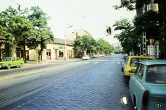 Magyarország, Budapest IV., Árpád út az István (Bajcsy-Zsilinszky) út irányából a Kassai (Bán Tibor) utcai kereszteződés felé nézve., 1983, Széky, Budapest, Fortepan #256461