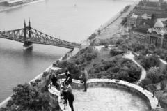 1960, Széky, bird's eye view, terrace, Fortepan #256483