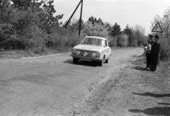 Magyarország, Budapest III., Hármashatárhegyi út, a München-Wien-Budapest Rallye mezőnyének gyorsasági versenye május 2-án., 1964, Közösségi Szociális Szövetkezet, Budapest, Fortepan #256508