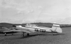 Hungary, Budaörs Airport, Budapest XI., Zlin-326 Trener Master típusú repülőgép., 1963, Közösségi Szociális Szövetkezet, Budapest, airplane, Zlin-brand, Czechoslovak brand, Fortepan #256524